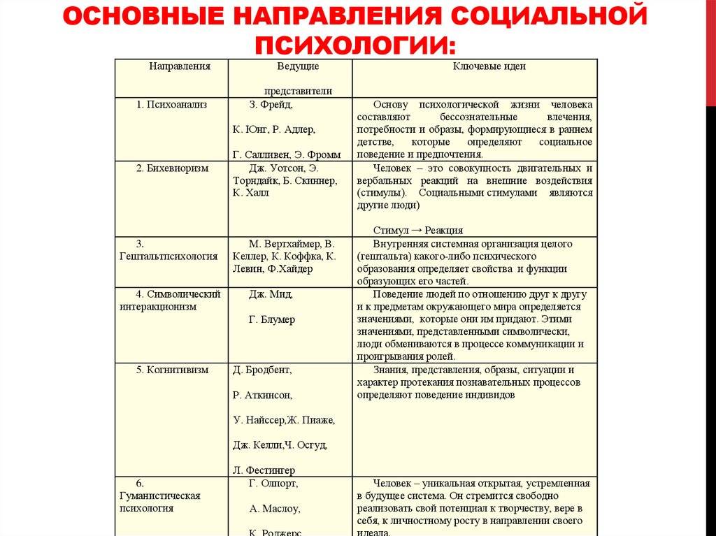 10 самых интересных направлений психологии