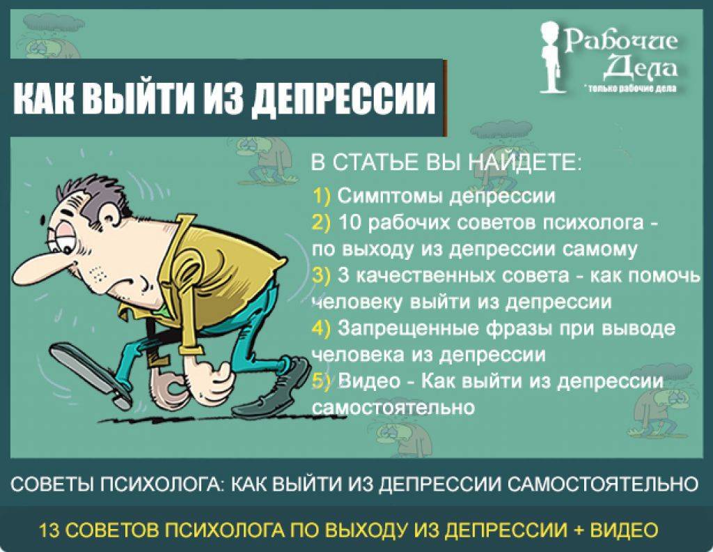Как выйти из депрессии самостоятельно – советы психолога