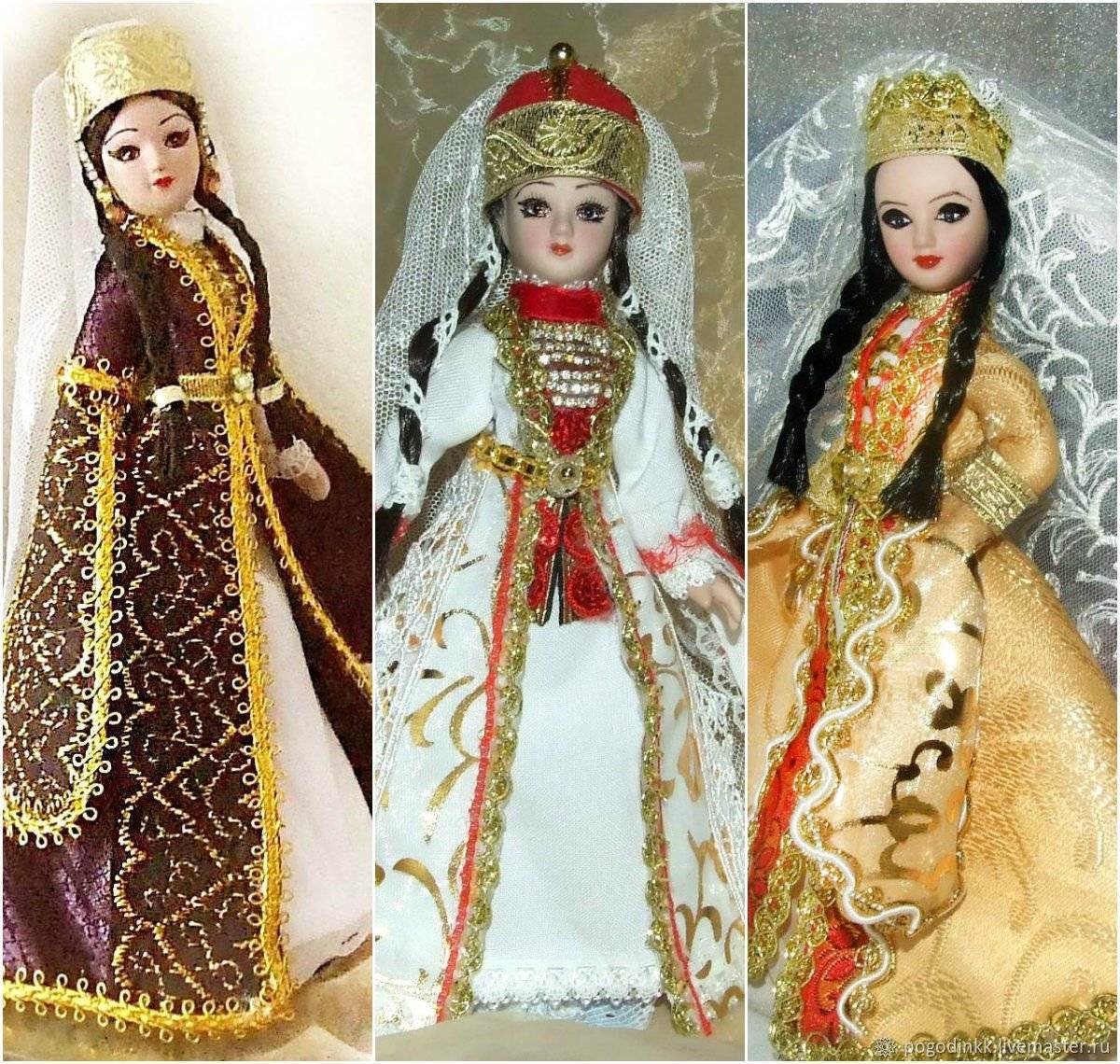 Купить кукол в национальных костюмах. Куклы ДЕАГОСТИНИ дагестанки. Кукла черкешенка. Куклы в национальных костюмах. Кукла в дагестанском костюме национальном.