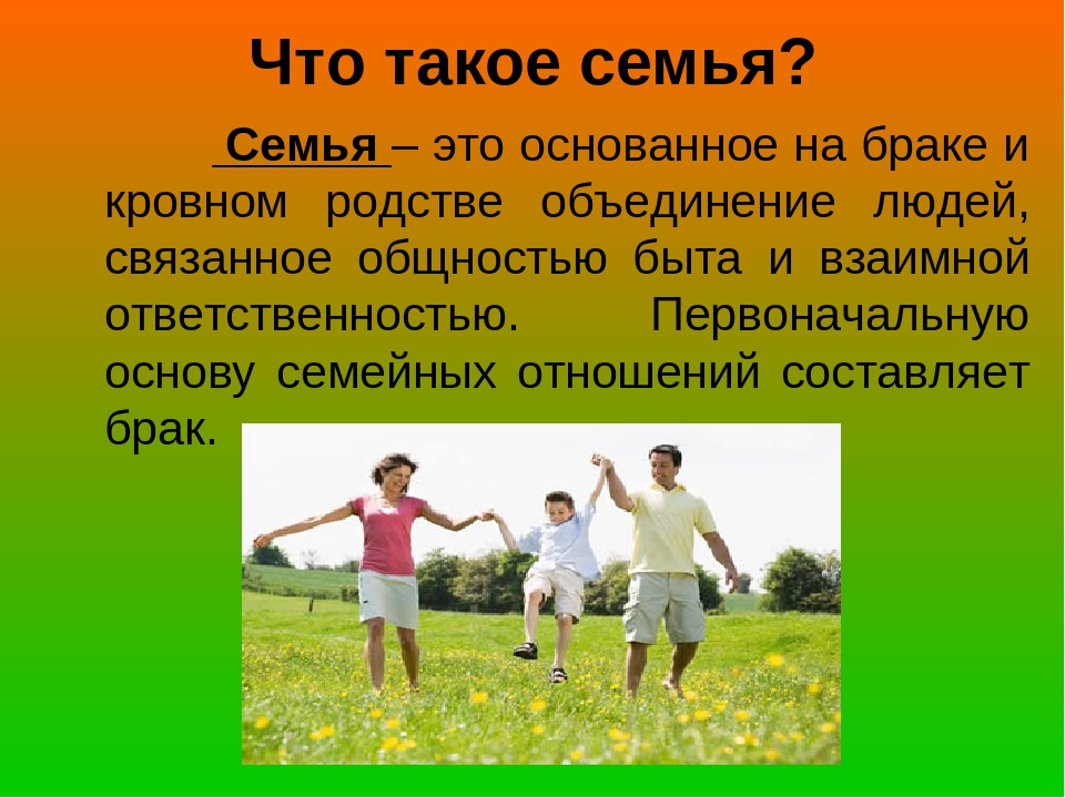 Семья с точки зрения социологии. семейная структура