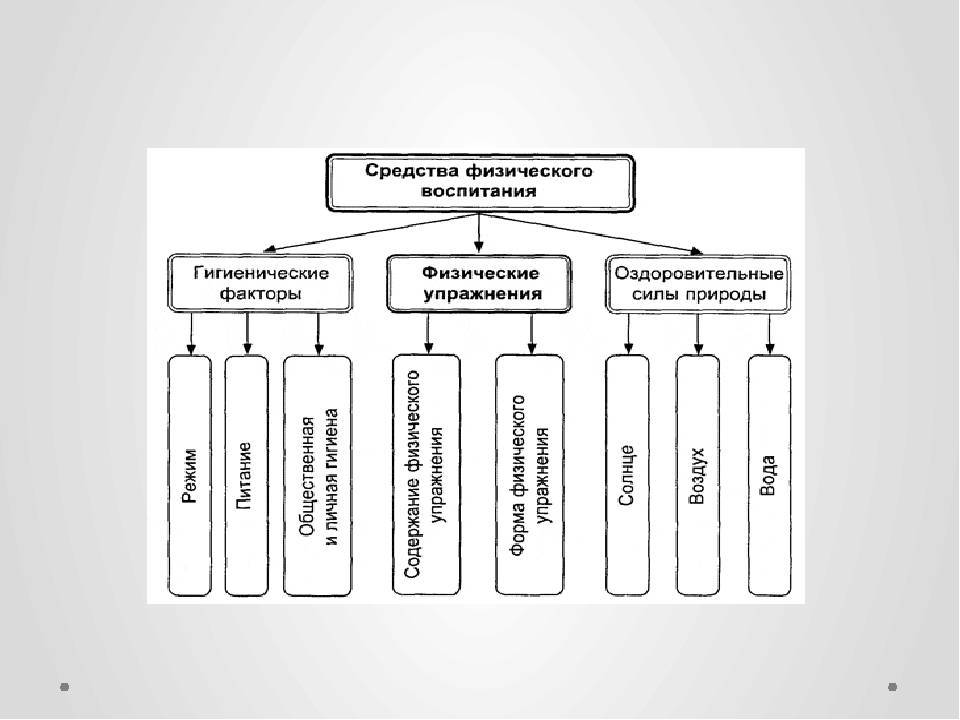 Физическое воспитание: понятие, средства