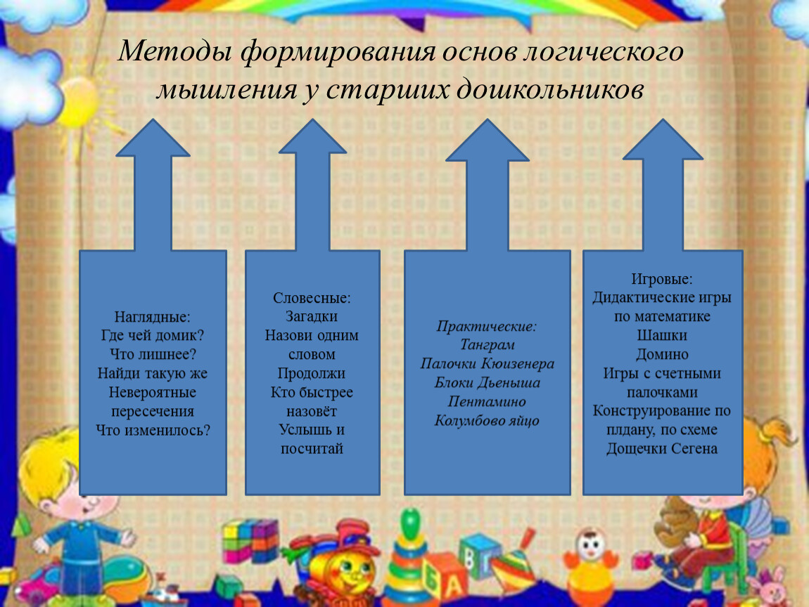 Задания для детей 6-7 лет на развитие логического мышления