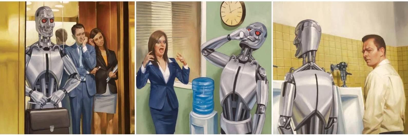 Работать в будущем не хочу. Роботы вместо людей. Превращение человека в робота. Роботы заменят людей. Искусственный интеллект против человека.