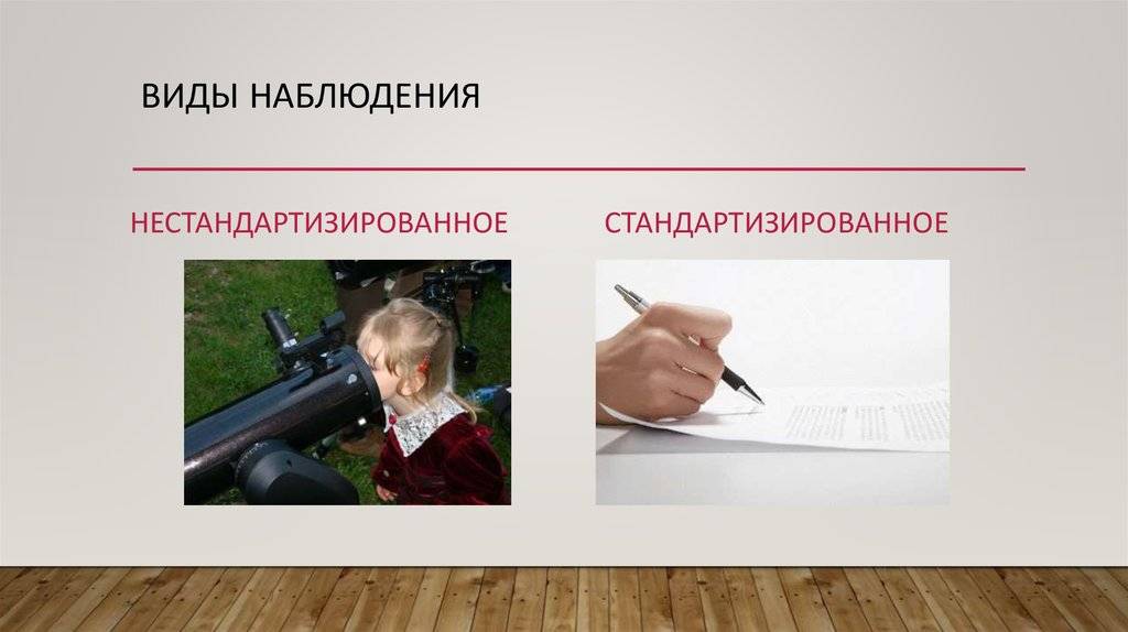 Виды наблюдения. метод наблюдения и его разновидности