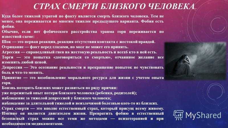 Как избавиться от страха смерти