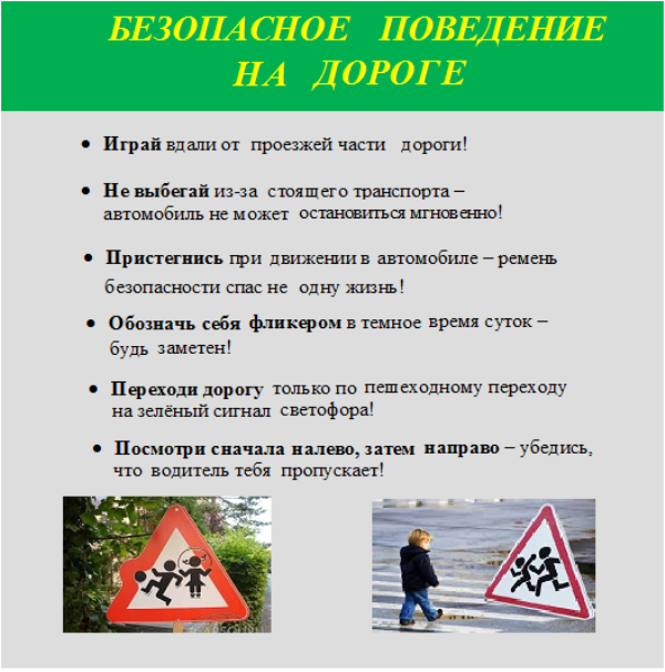 Правила поведения на дороге для школьников