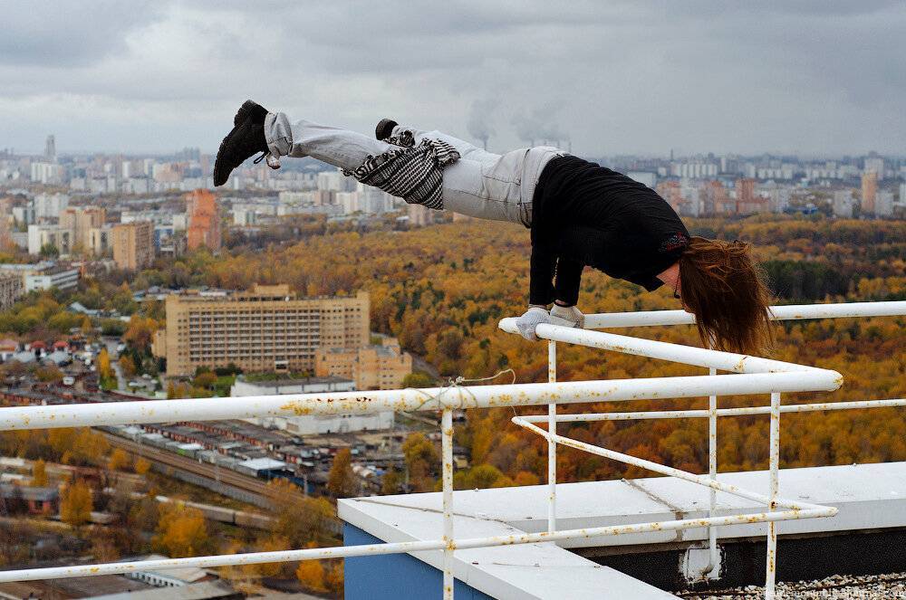 Паркур на крыше