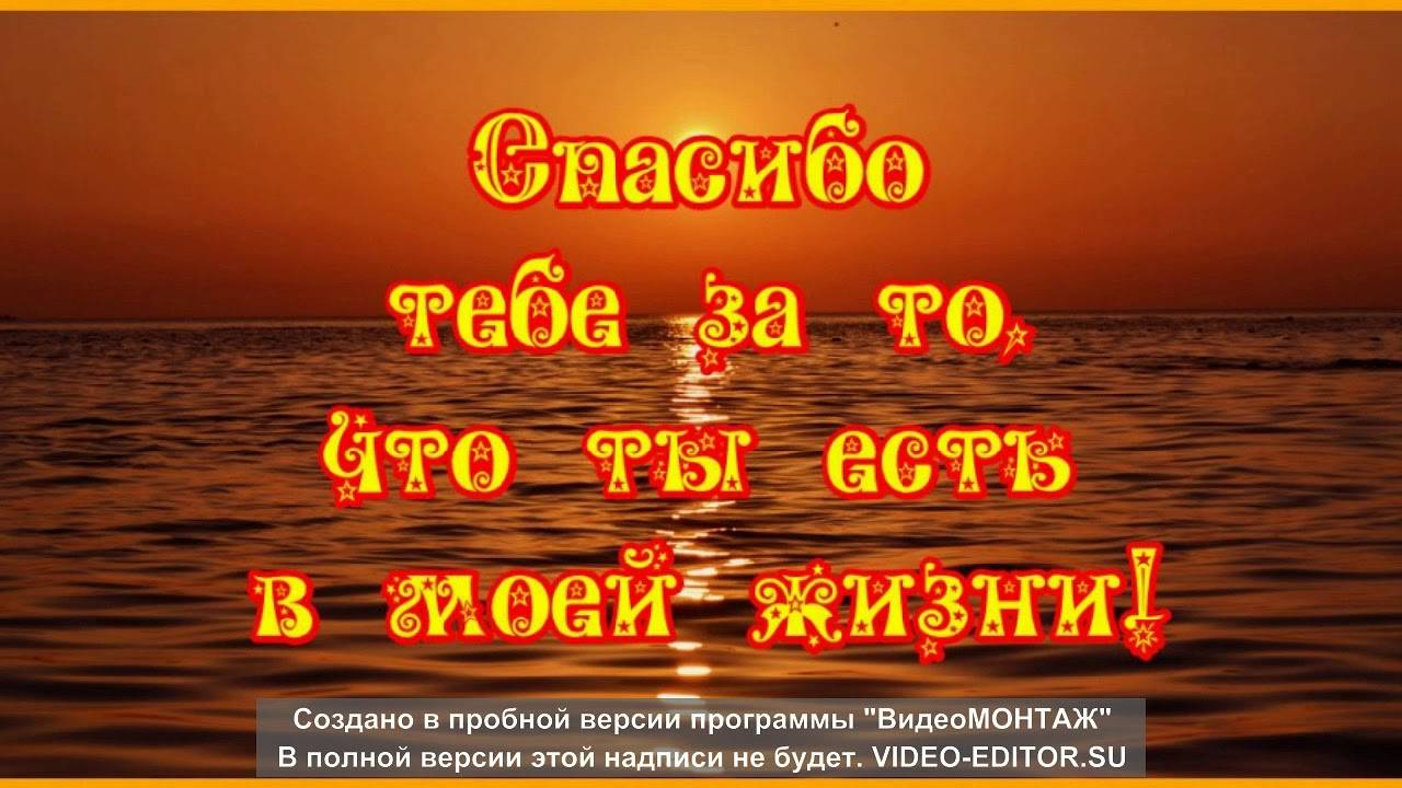 Сообщение парню спасибо за все