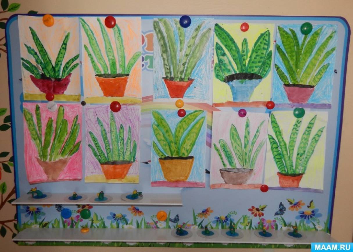 Нарисовать комнатные цветы поэтапно. построение схемы кринки. что нужно учесть при подготовке к занятию по рисованию комнатных растений в старшей группе детского сада