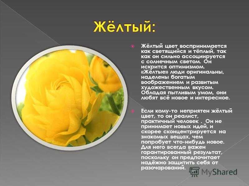 Интерпретация жёлтого цвета в психологии